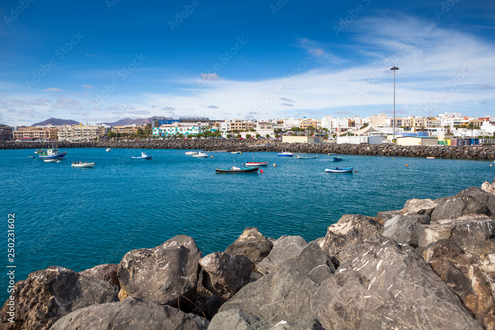 Port of Puerto del Rosario. Fuerteventura island. Spain