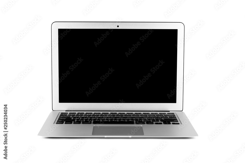 modern laptop computer isolated on the white background modern laptop computer isolated on the white background