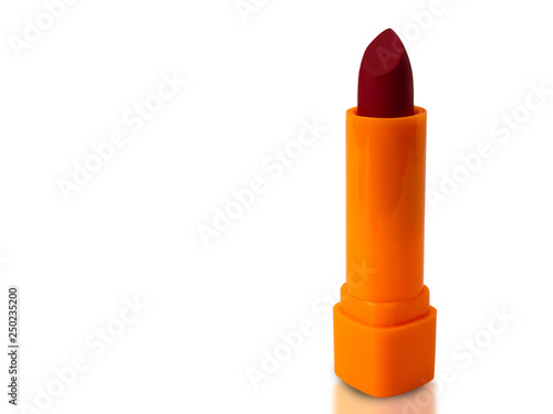 Lipstick. Makeup collection on white background. (clipping path)