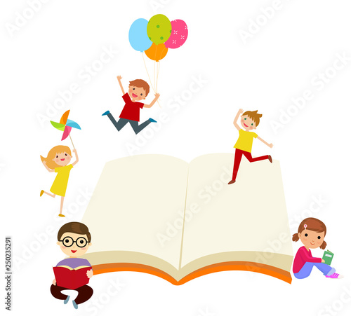 Kids and book