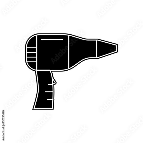 hair dryer icon. Element of Appliances for mobile concept and web apps icon. Glyph, flat icon for website design and development, app development