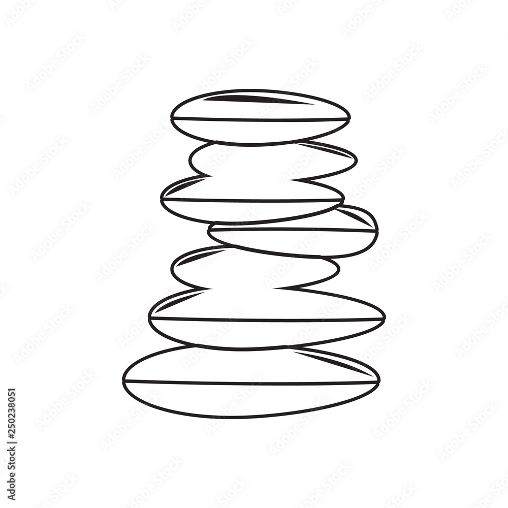 Abstract meditation spa stone icon. Element of Barber for mobile concept and web apps icon. Outline, thin line icon for website design and development, app development Abstract meditation spa stone icon. Element of Barber for mobile concept and web apps icon. Outline, thin line icon for website design and development, app development