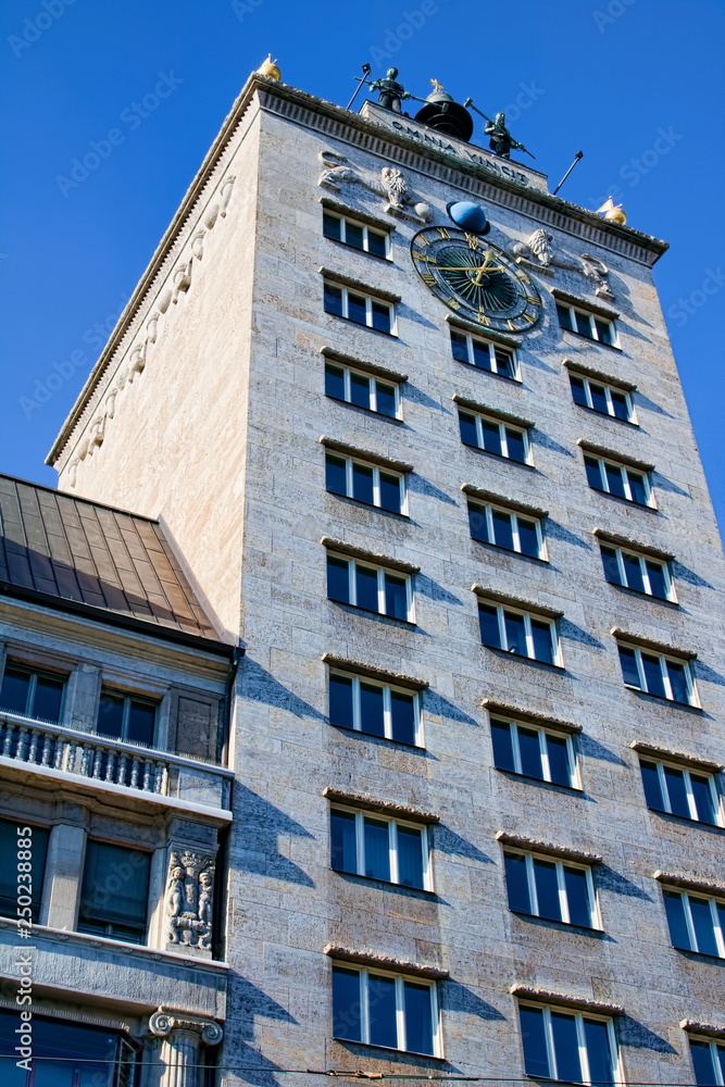 Fototapeta premium Leipzig, Krochhochhaus
