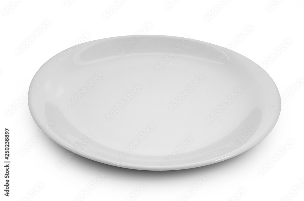 plate isolated on white background. plate isolated on white background.