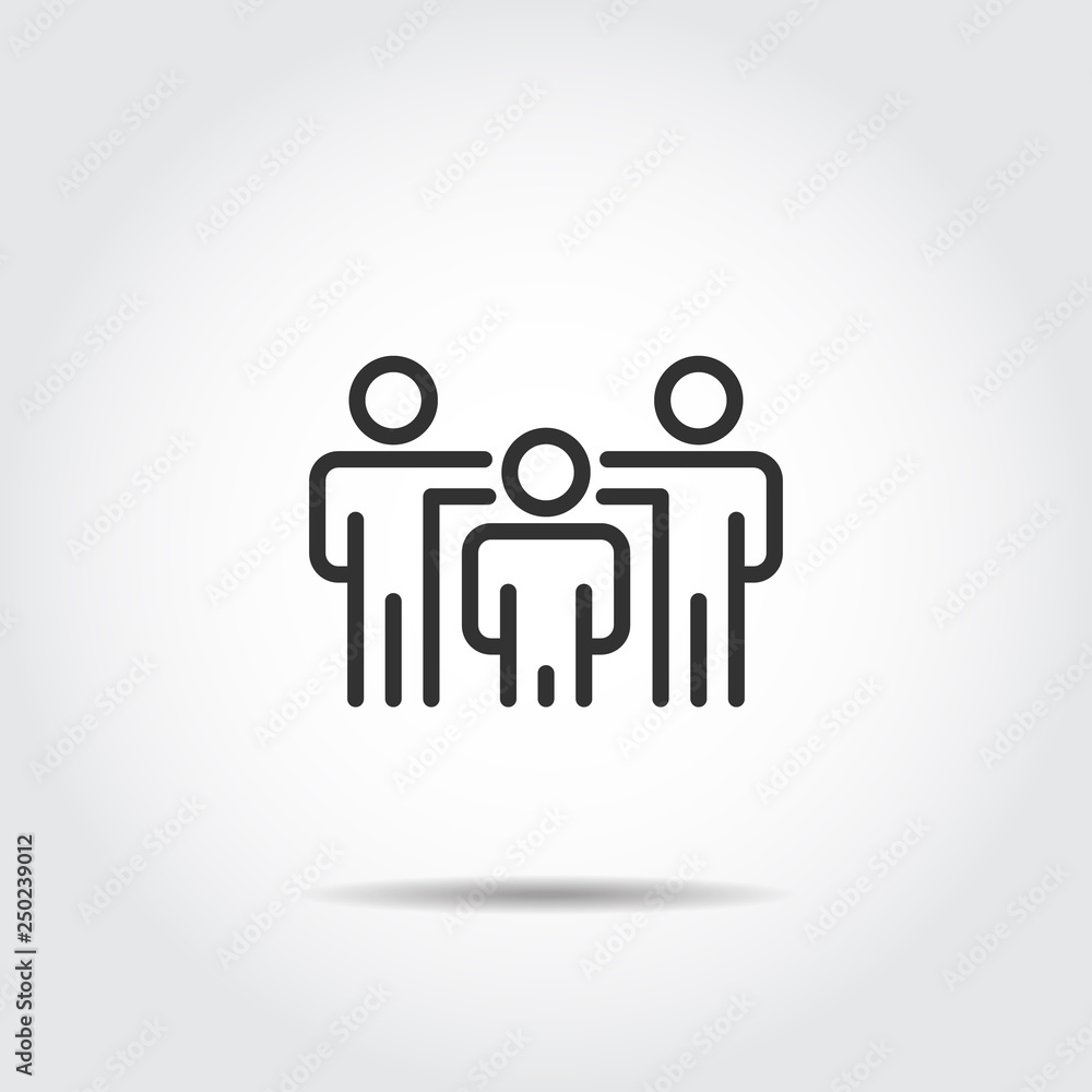 People Icon work group Team Vector People Icon work group Team Vector