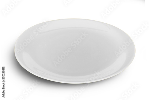 plate isolated on white background.