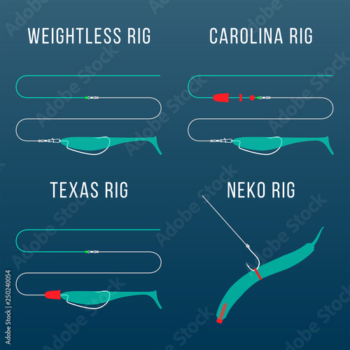 Finesse rigs for bass fishing