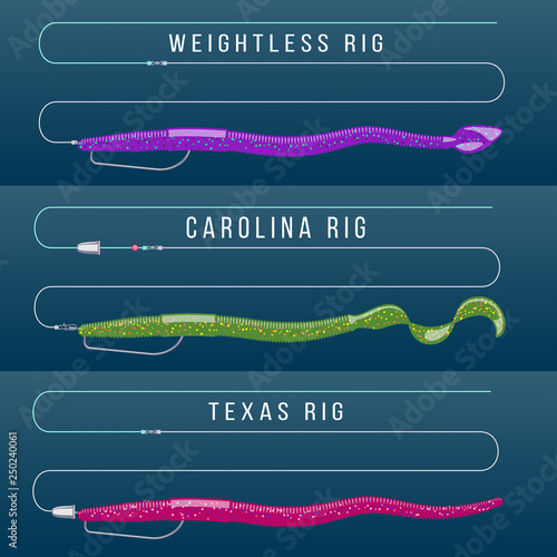 Finesse rigs for bass fishing