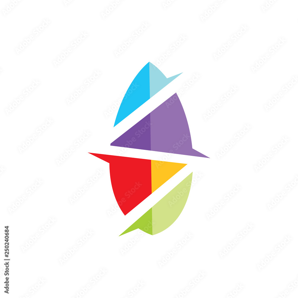 Leaf Logo Design Vector Template Isolated Leaf Logo Design Vector Template Isolated