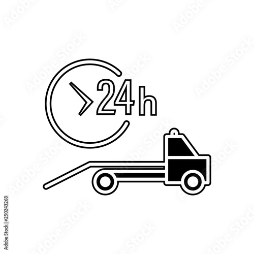 car service evacuator icon. Element of Cars service and repair parts for mobile concept and web apps icon. Glyph, flat line icon for website design and development, app development