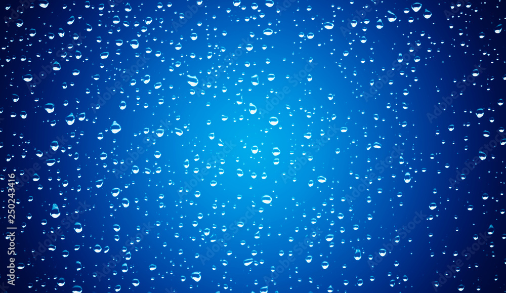 Blue abstract texture. Bubble on isolated blue background.