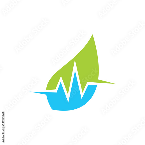 Leaf Logo Design Vector Template Isolated