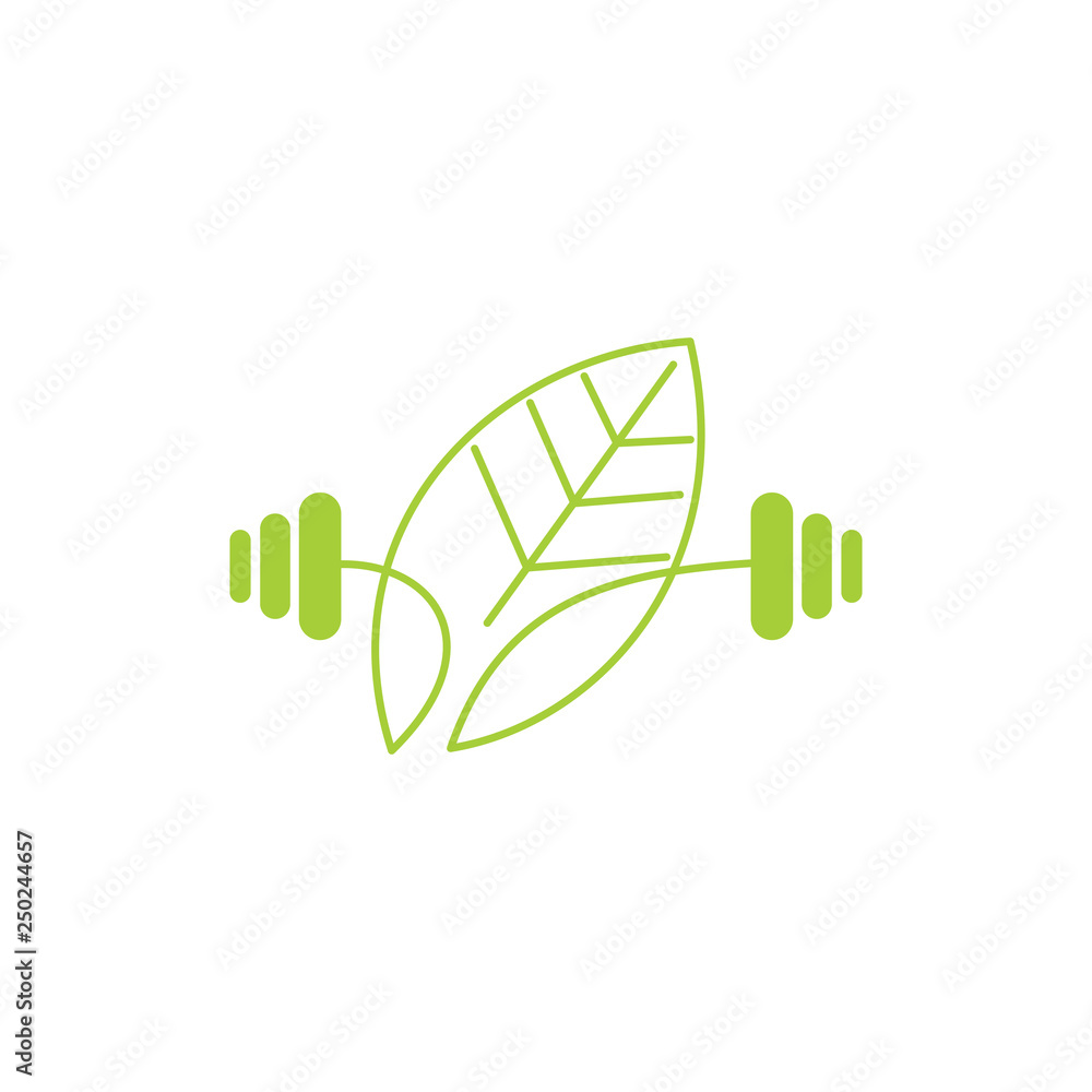Obraz premium Leaf Logo Design Vector Template Isolated