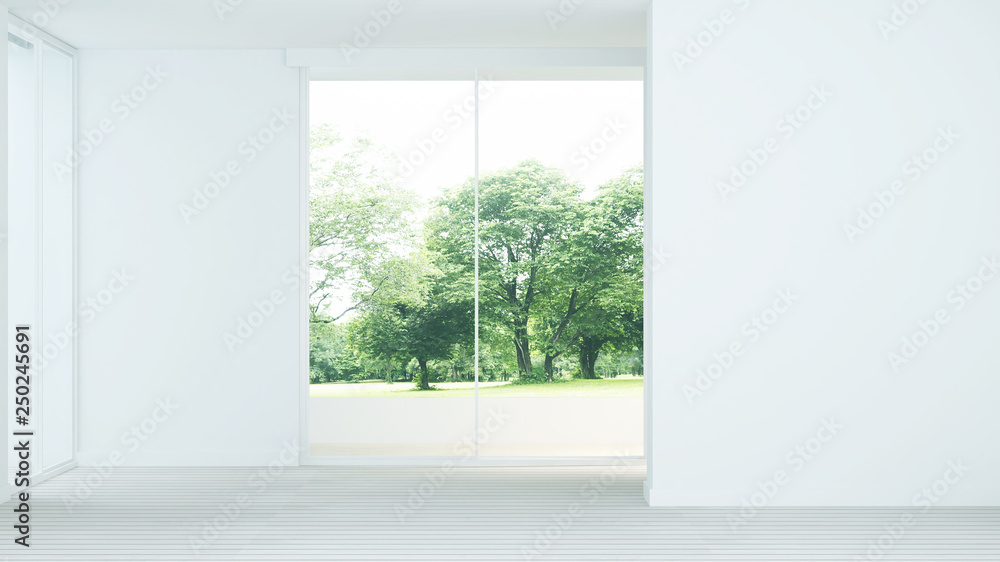 Empty space in home - 3D Rendering Empty space in home - 3D Rendering