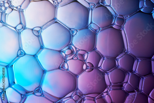 the background of colored bubbles