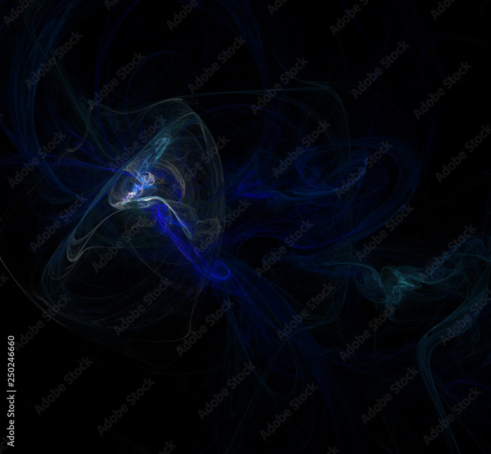 Abstract fractal art background illustration space geometry.