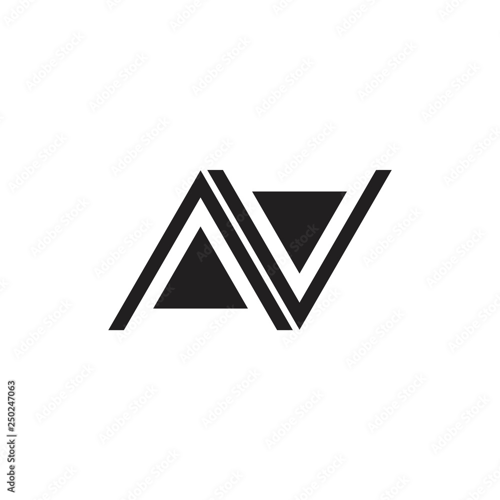 letter n simple geometric triangle logo letter n simple geometric triangle logo