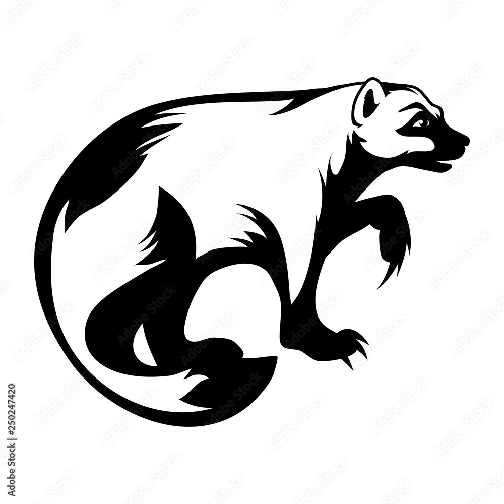wolverine logo. vector graphic to design