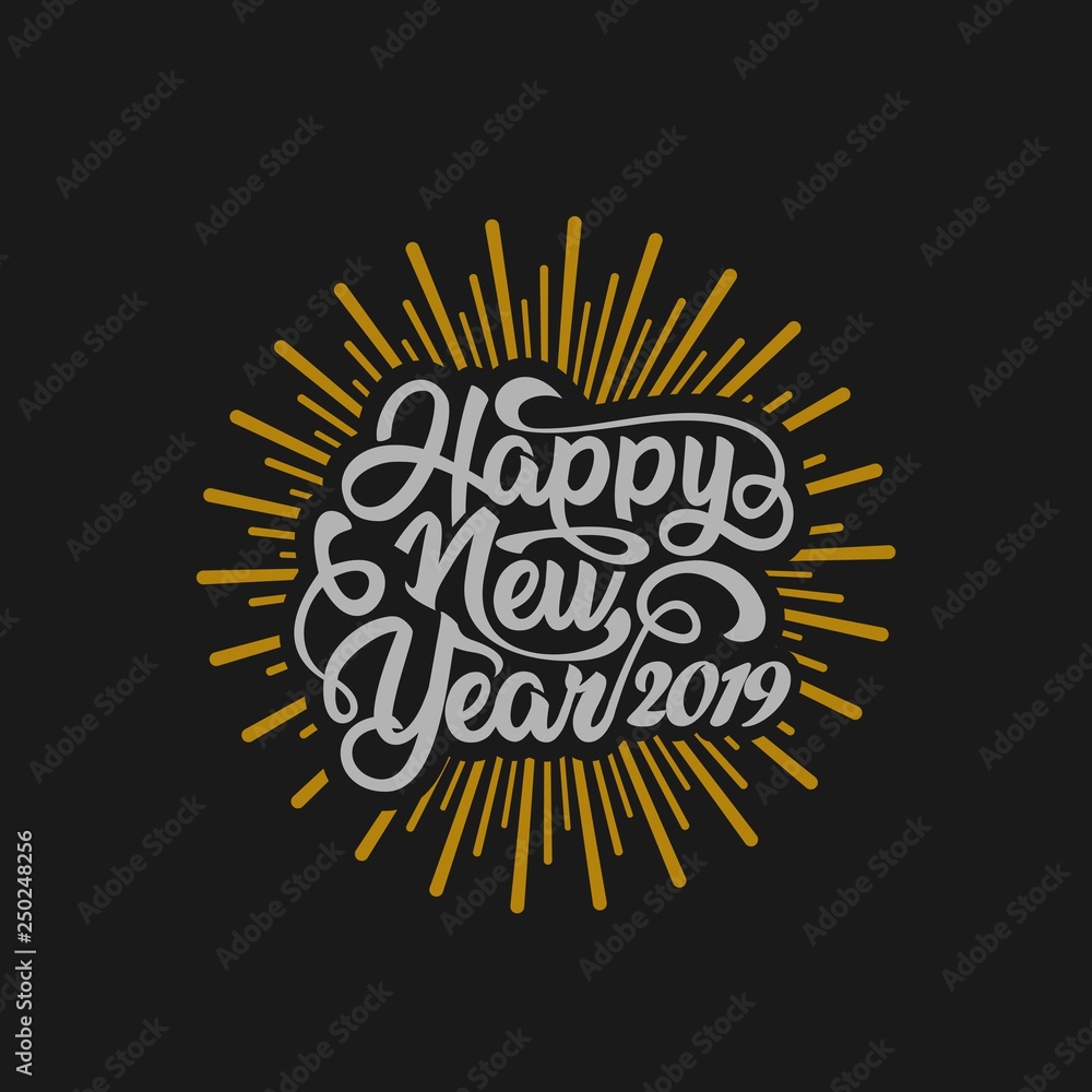 Fototapeta premium happy new years vector