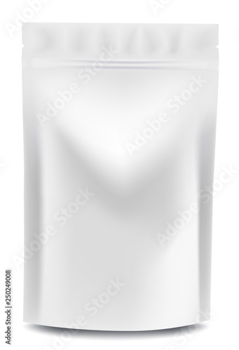 Package with lock, vector illustration