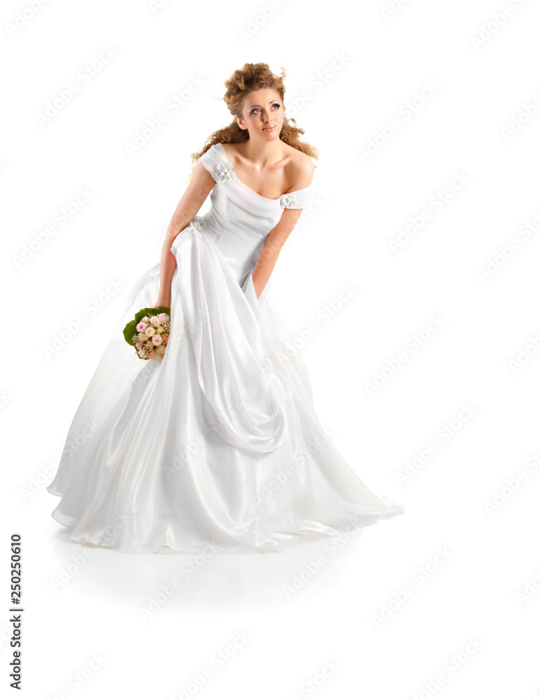 Portrait of a beautiful woman dressed as a bride Portrait of a beautiful woman dressed as a bride