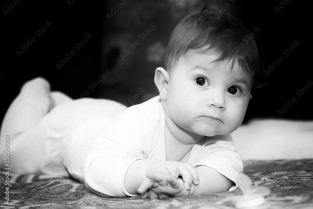 Asian Little Baby Boy Poses Park Stock Photo 58427521 | Shutterstock