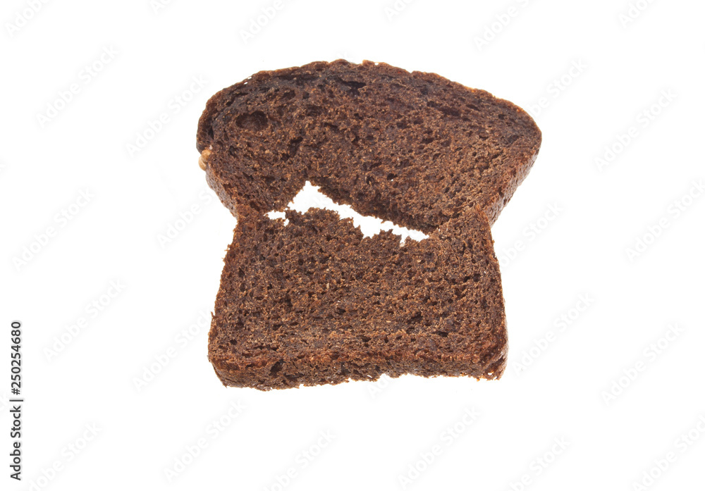bread isolated on white background bread isolated on white background
