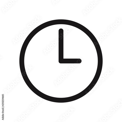 Clock vector icon