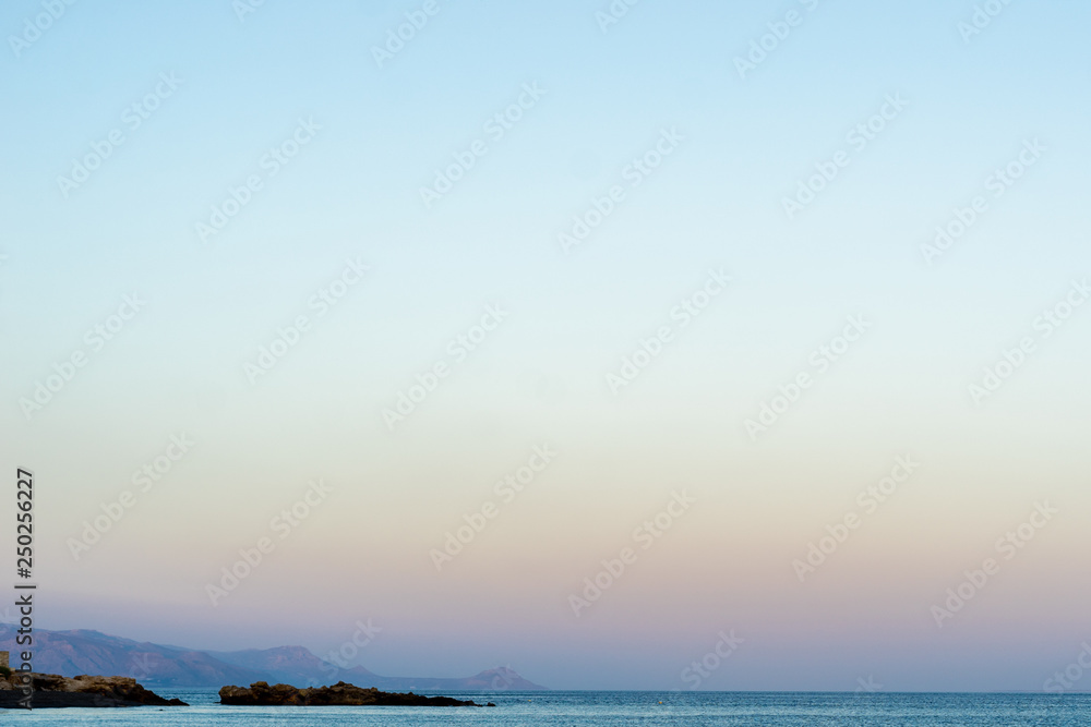 Obraz premium Sunrise on Crete, Greece