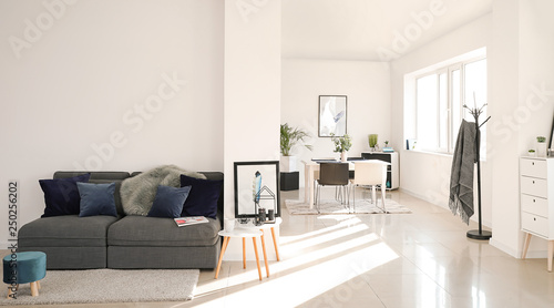 Interior of modern studio a...