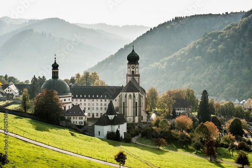 St. Trudpert Monastery in Munstertal, Staufen, Baden-Wurttemberg, Black Forest, Germany, Europe photo