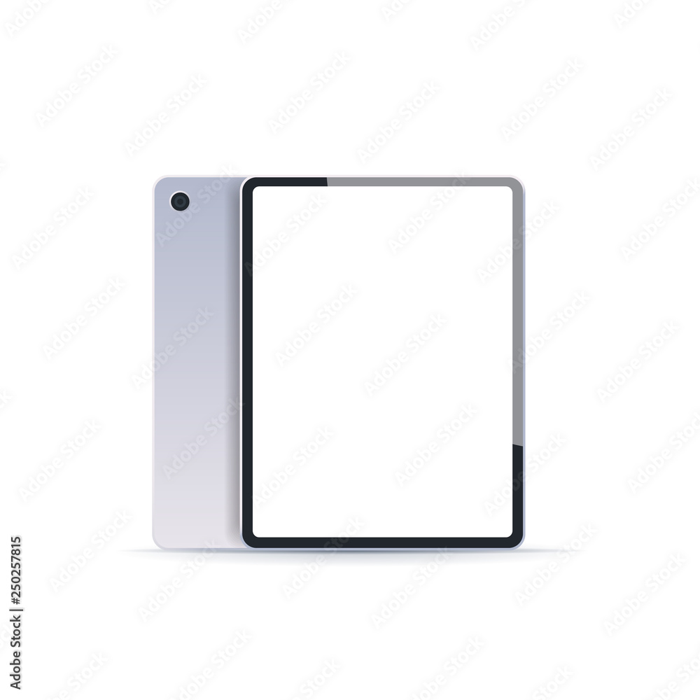 Realistic tablet pc mockup gadget with empty Realistic tablet pc mockup gadget with empty