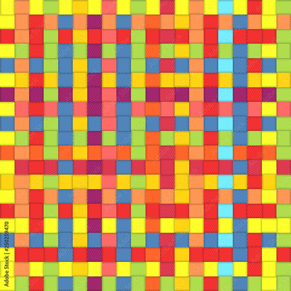 Colored plastic weave mesh. Seamless pattern image Colored plastic weave mesh. Seamless pattern image