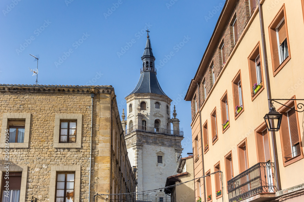 Tower of the Santa Maria cathedral of Vitoria-Gasteiz, Spain