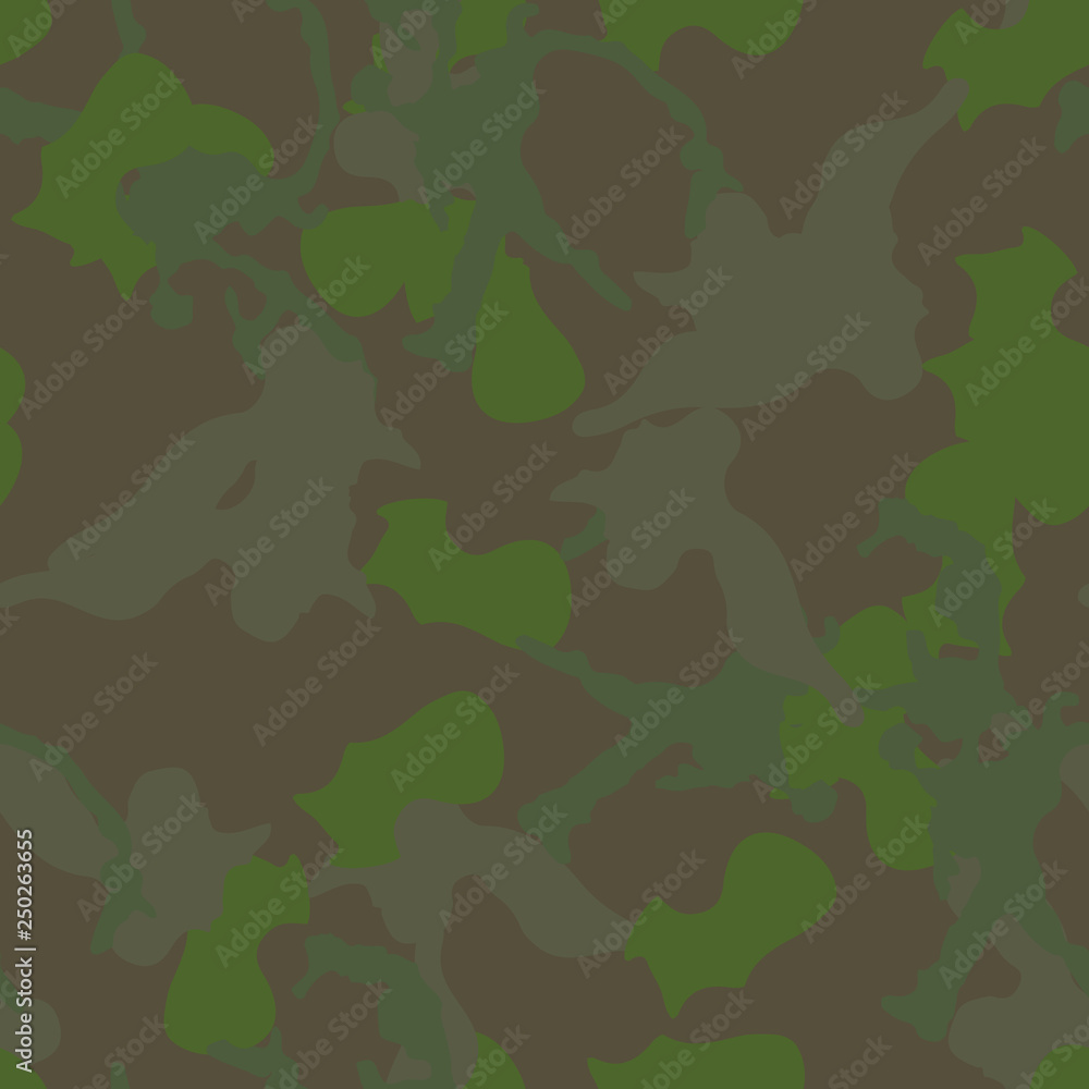 Fototapeta premium Forest camouflage of various shades of green and brown colors