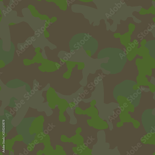 Forest camouflage of various shades of green and brown colors