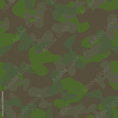 Forest camouflage of various shades of green and brown colors