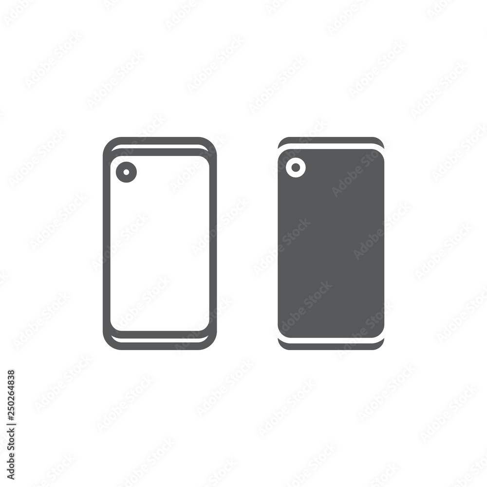 Display hole for selfie camera line and glyph icon, device and communication, smartphone sign, vector graphics, a linear pattern on a white background. Display hole for selfie camera line and glyph icon, device and communication, smartphone sign, vector graphics, a linear pattern on a white background.