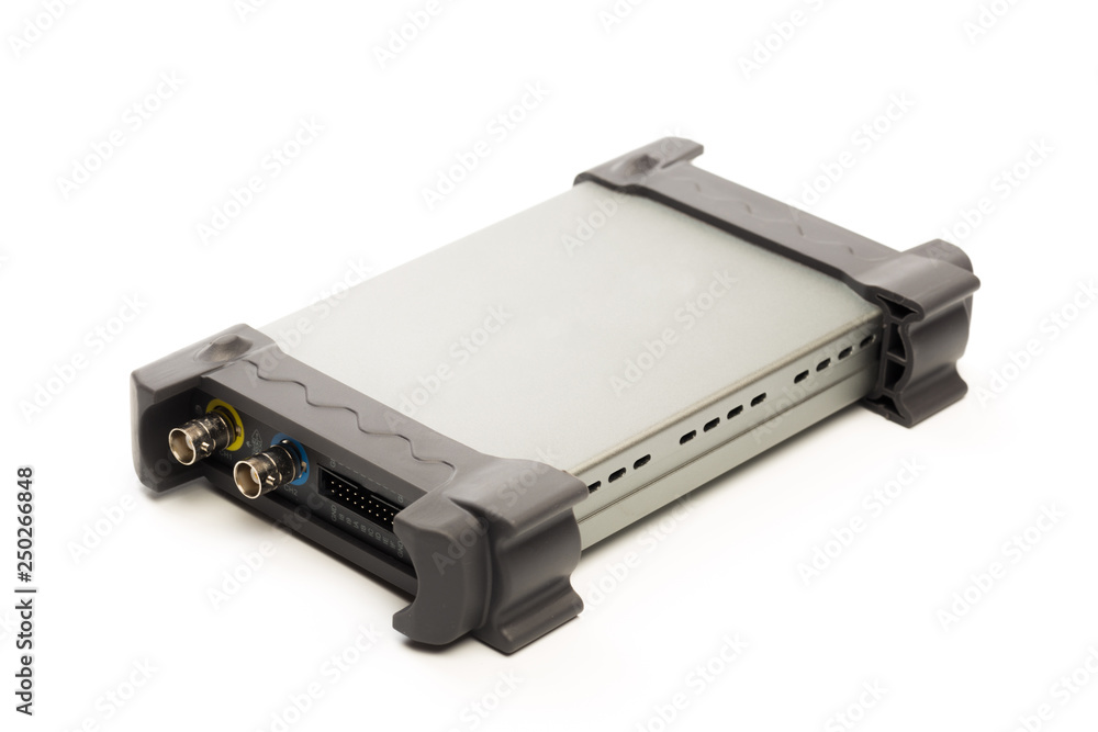 Modern digital signal oscilloscope isolated Modern digital signal oscilloscope isolated