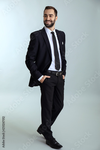 Handsome fashionable man in...