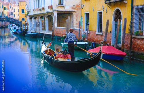 Fototapet Gondola in Venice, Italy