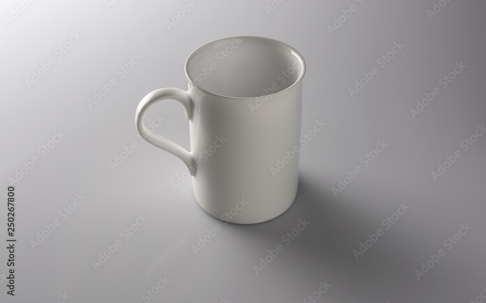White mug on white background White mug on white background