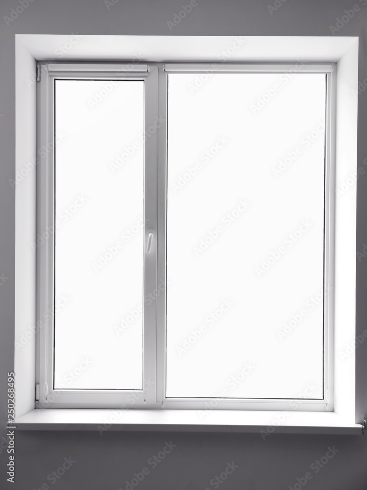 Modern metal-plastic window in flat Modern metal-plastic window in flat