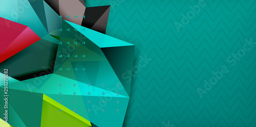 Triangular low poly background design