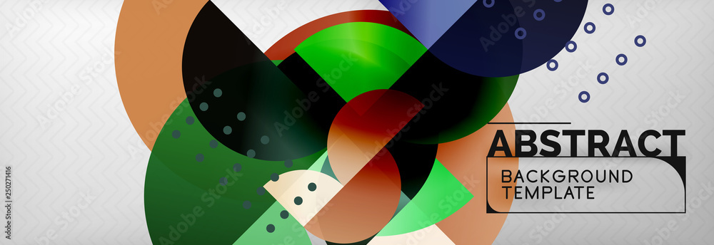 Circle background abstract. Trendy shapes composition Circle background abstract. Trendy shapes composition