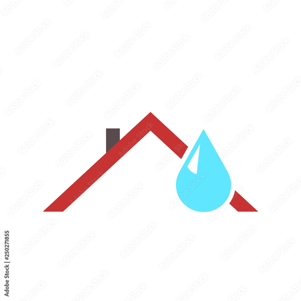 Ceiling leak icon. Water damage clipart image isolated on white background Ceiling leak icon. Water damage clipart image isolated on white background