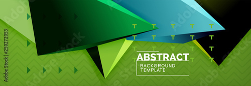 3d triangular shapes geometric background. Origami style pattern with triange shapes for decorative design. Poster design. Line design. Modern presentation template