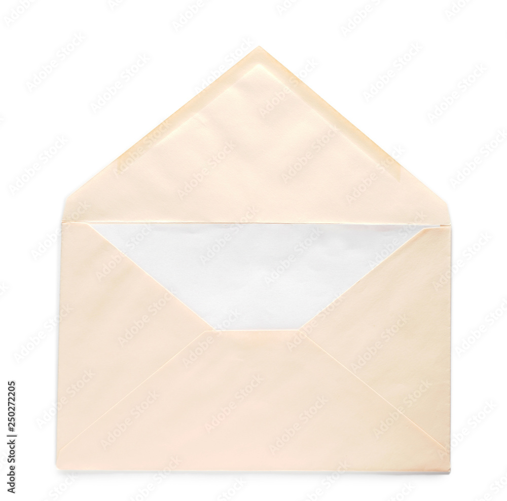 Paper envelope on white background Paper envelope on white background