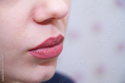 woman lips beauty face