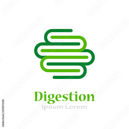 Healthy digestion vector logo